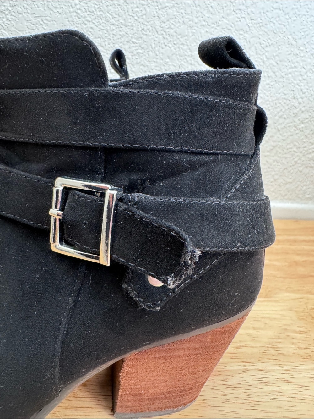 Torrid Stacked Ankle Bootie - Black (WW) - Picture 8 of 12